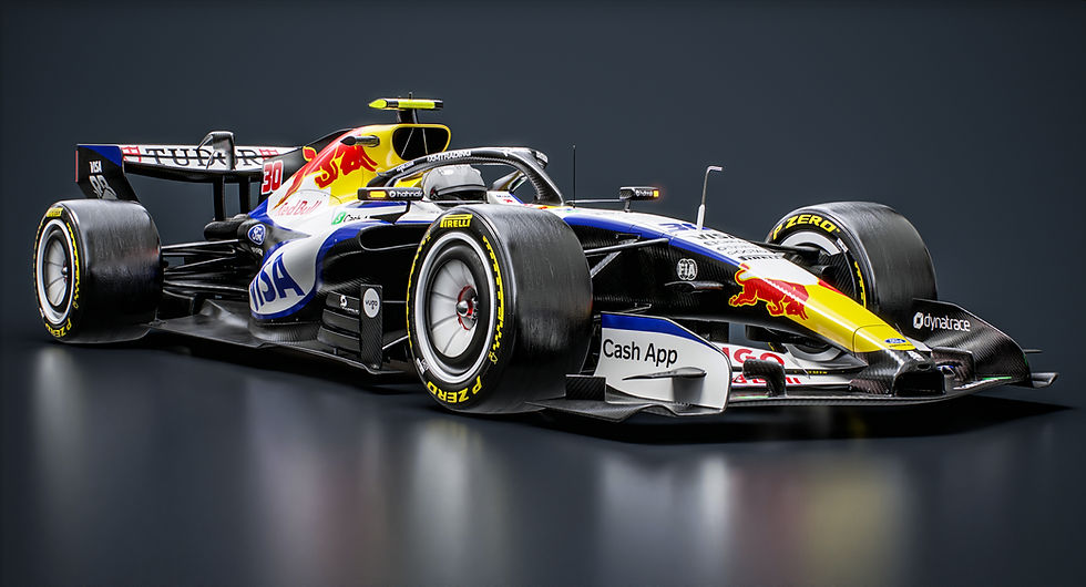 Visa Cash App F1 2026 VCARB 03 Formula 1 Race Car PBR 3D model