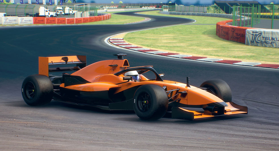 Generic Formula Race Car 05 Low-poly PBR 3D model