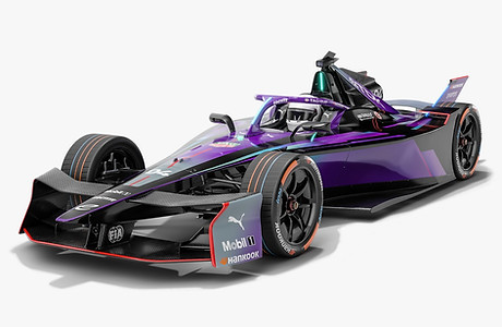 TAG Heuer Formula E Team 2025-2026 Gen3 Evo Race Car PBR 3D model
