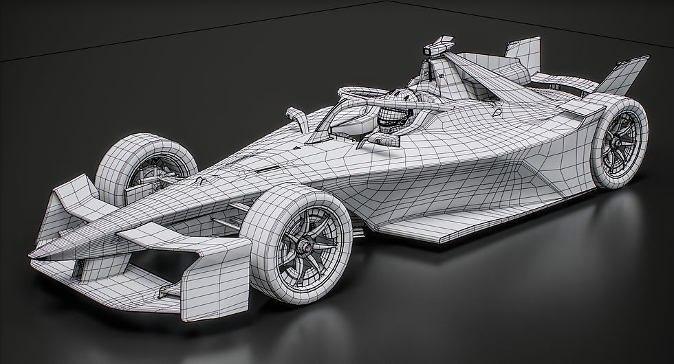 Cupra Kiro Formula E 2025-2026 Season 12 Gen3 Evo Race Car PBR 3D model