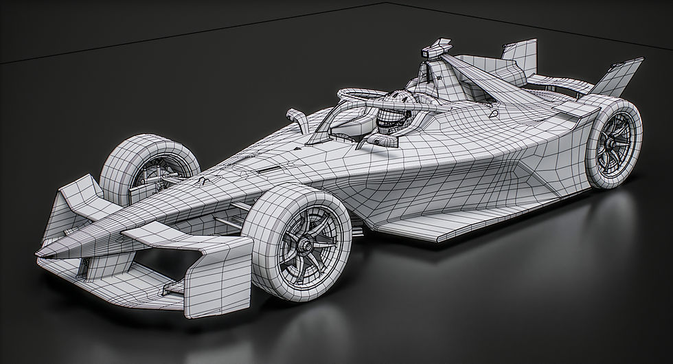 Nissan Formula E 2025-2026 Season 12 Gen3 Evo Race Car PBR 3D model