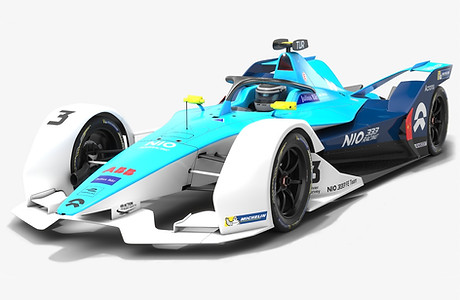 NIO 333 Formula E Team Season 2019 2020 Low-poly PBR 3D model