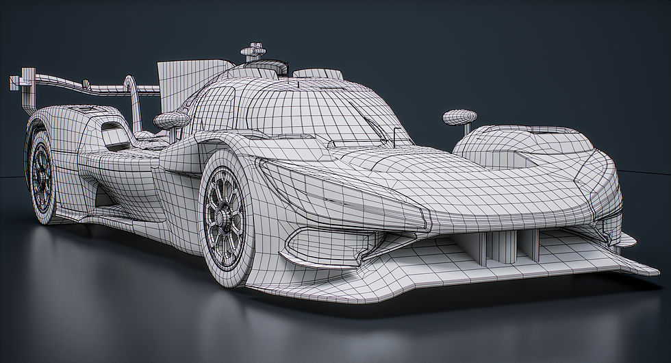 Toyota TR010 HYBRID 2026 WEC LMH Hypercar PBR 3D model