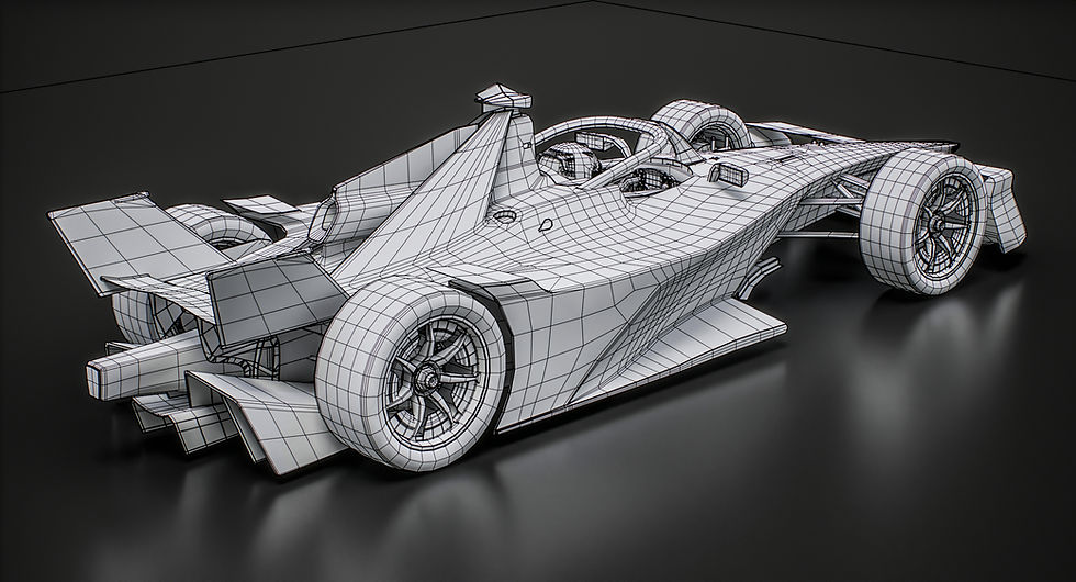 Nissan Formula E 2025-2026 Season 12 Gen3 Evo Race Car PBR 3D model