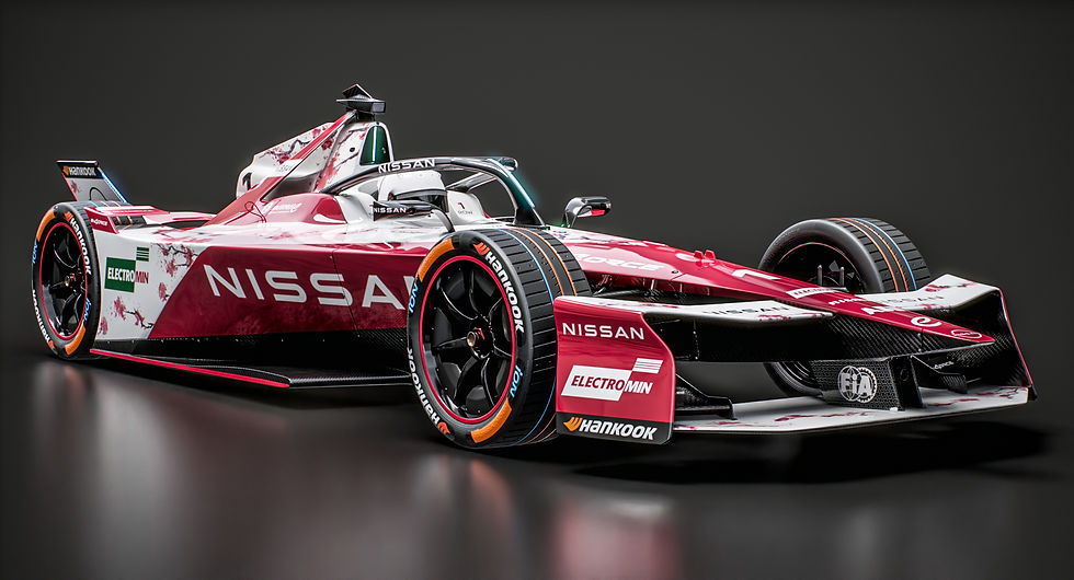 Nissan Formula E 2025-2026 Season 12 Gen3 Evo Race Car PBR 3D model