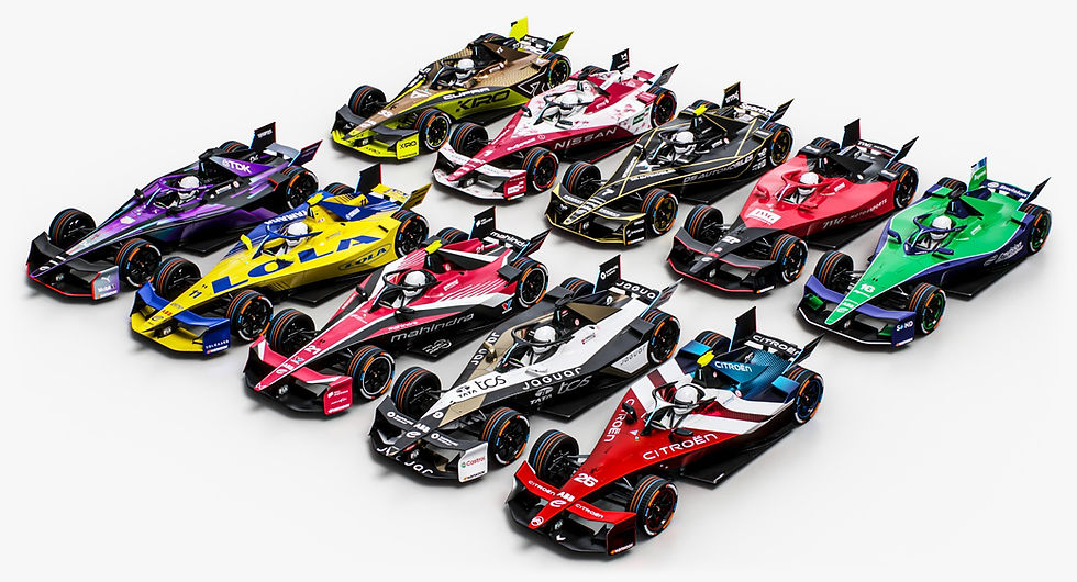 Formula E Season 12 2025-2026 Gen3 Evo Race Car Collection PBR 3D models