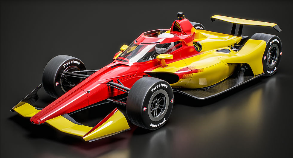 Indycar 2025 Dallara DW12 UAK-18 Oval Speedway Race Livery Race Car PBR 3D model