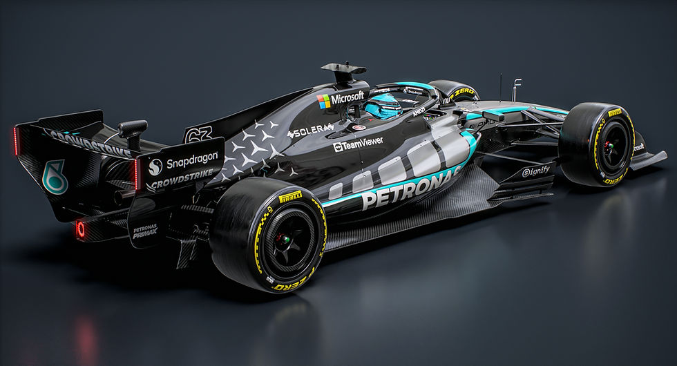 Mercedes F1 W17 2026 Formula 1 Race Car PBR 3D model