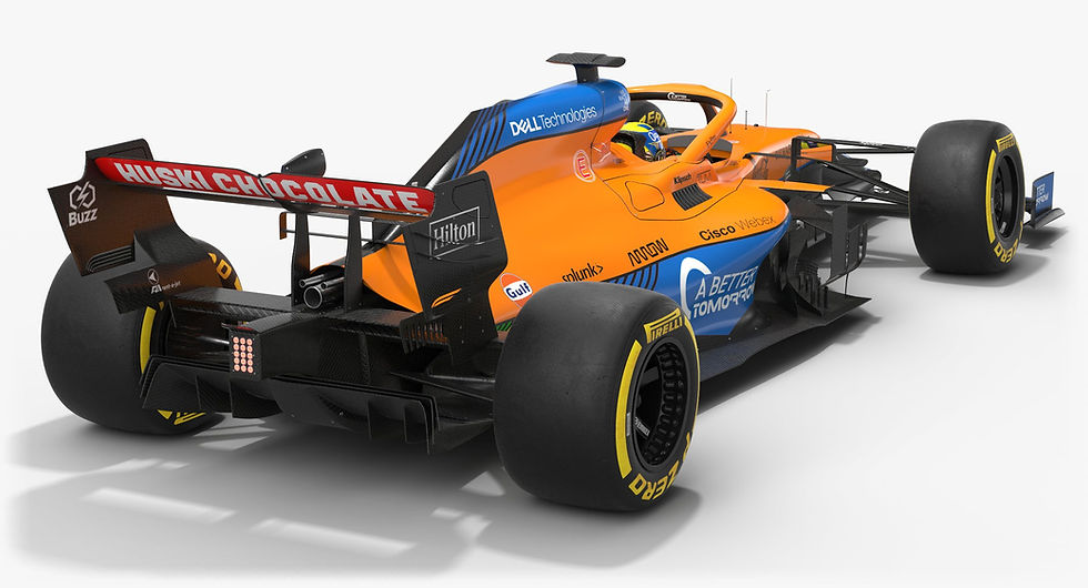 McLaren F1 2021 MCL35M Formula 1 race car 3D model