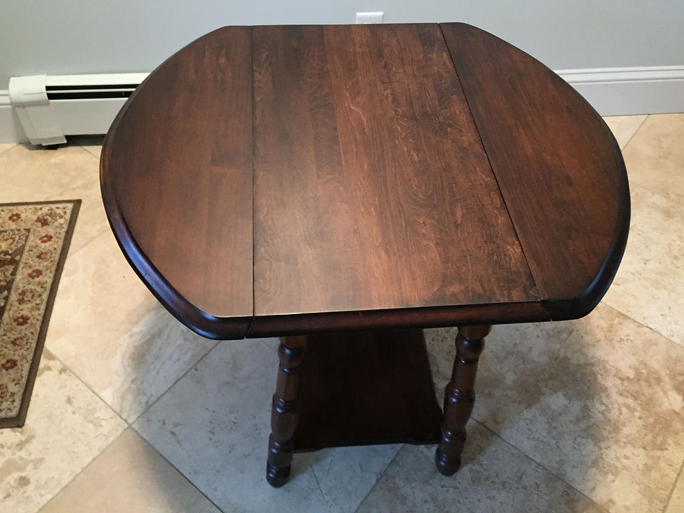 Refinished Dropleaf Side Table