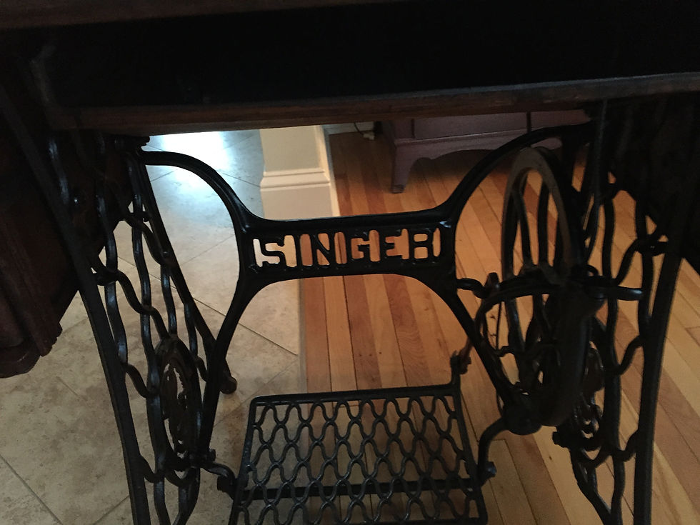 Refinished Treadle Sewing Machine