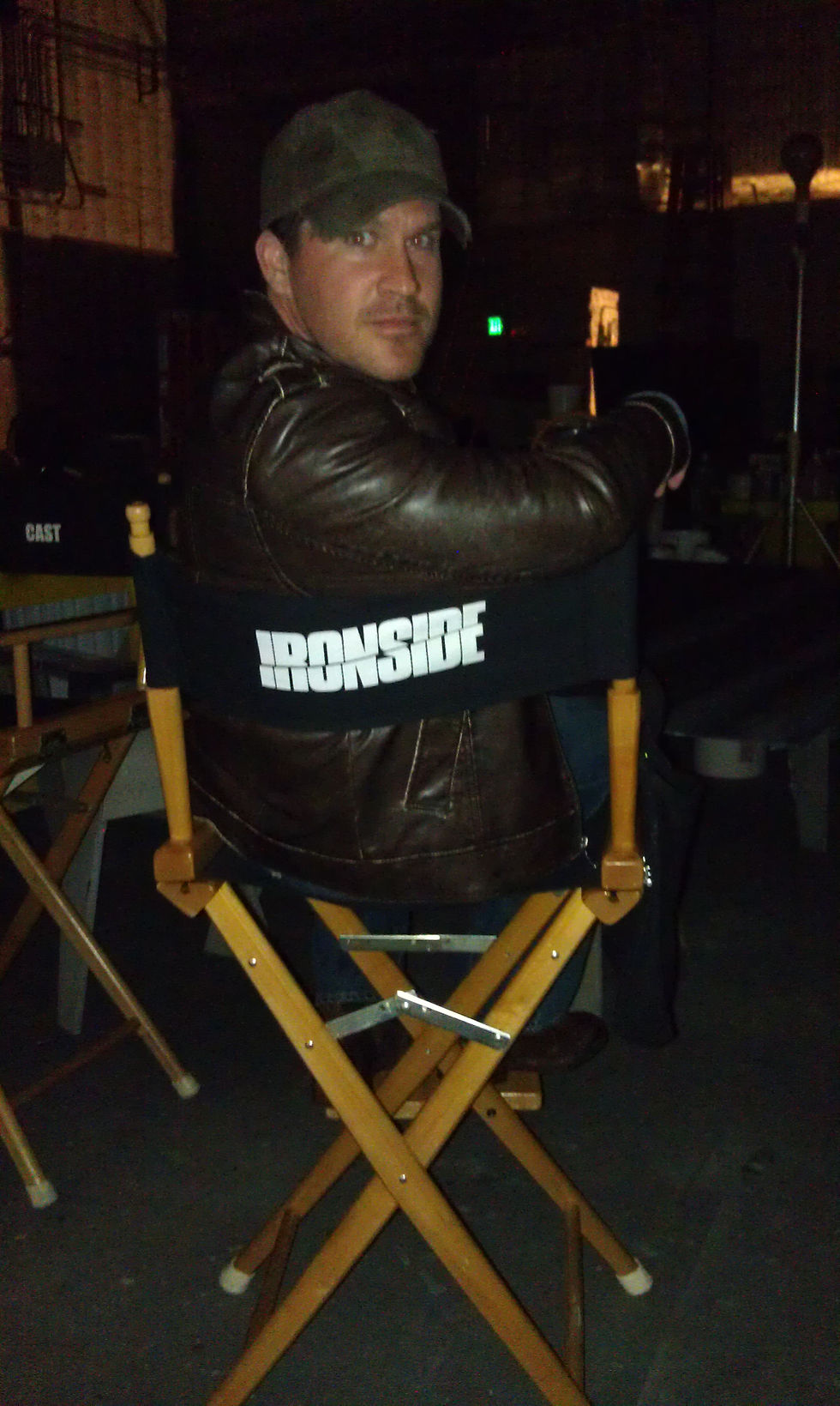 backstage on "Ironside"