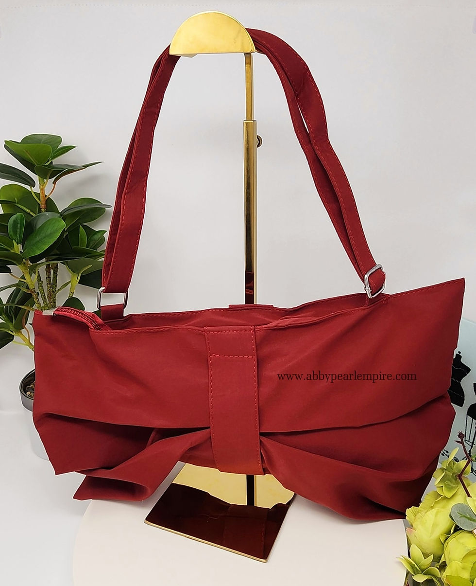 Thumbnail: Fashion Bow Bag (Big Size) Female Red