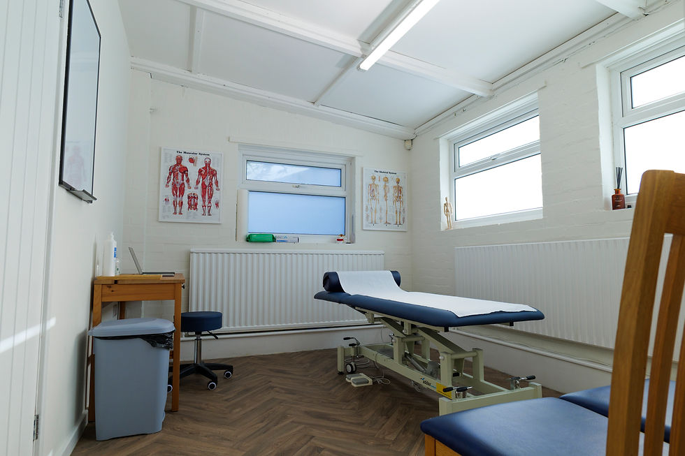 A image of a clean and welcoming treatment room.