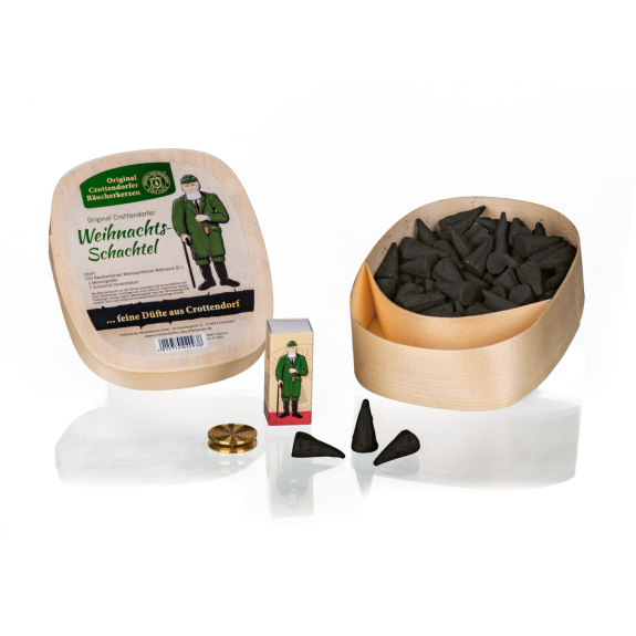 Original Crottendorfer Räucherkerzen Weihnachtsschachtel 100 Stück