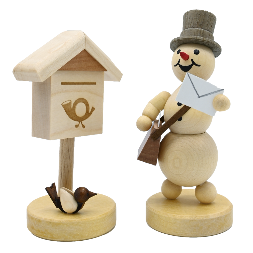 Schneemann mit Zylinder Postbote Schneemannland 43