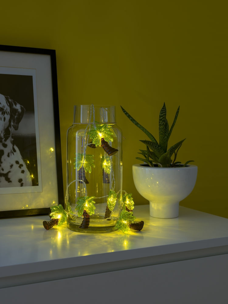 LED Dekolichterkette Palmen Timer 180cm Innenbereich