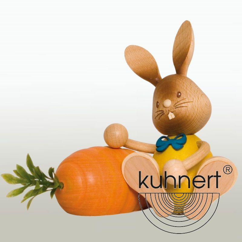 Stupsi Hase mit Möhre Hase Osterhase Kuhnert ca 11cm 52206