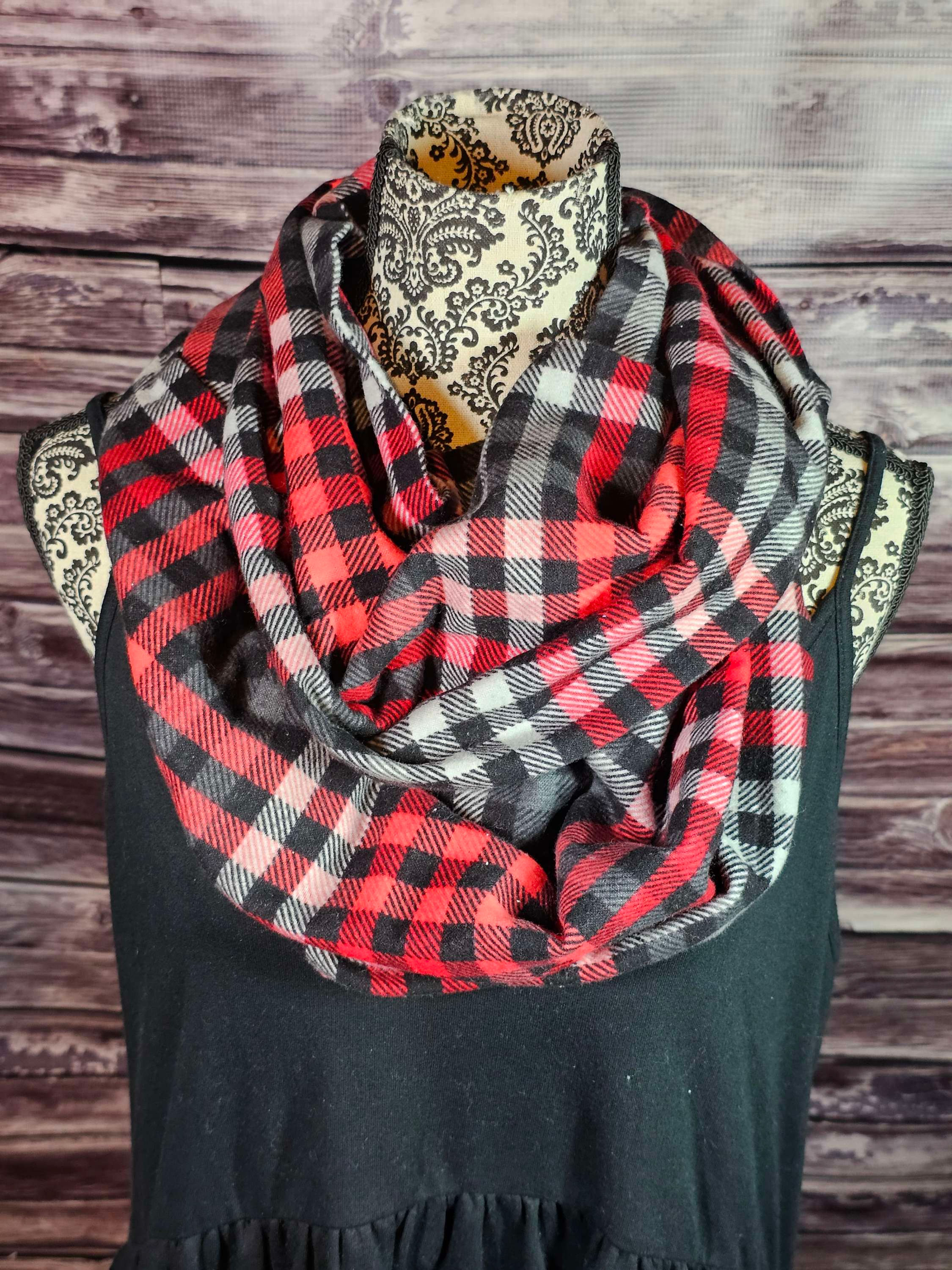 Flannel Infinity Scarf