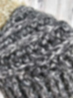 Thumbnail: Gray and White Messy Bun/Ponytail Hat