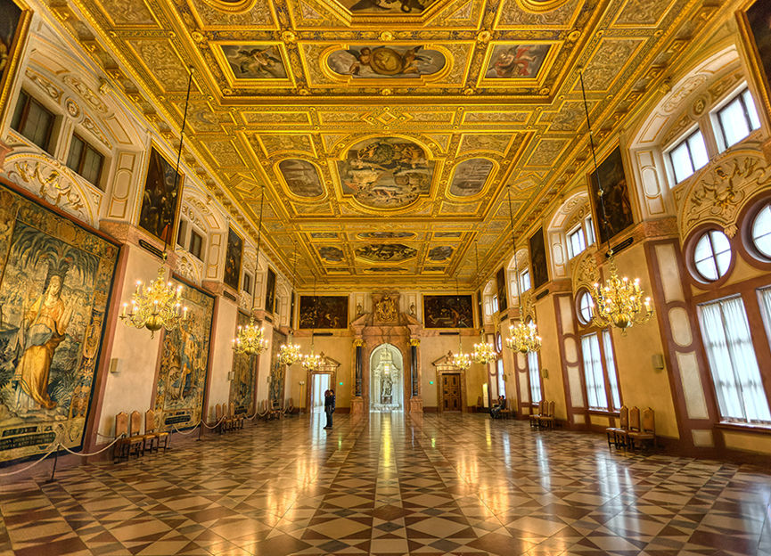 Kaisersaal (Císařský sál) v Mnichovské rezidenci