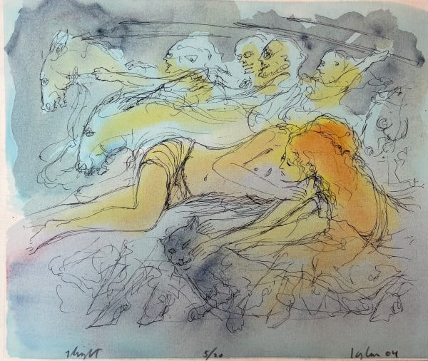 A print by Thom Kapheim titled "Night"