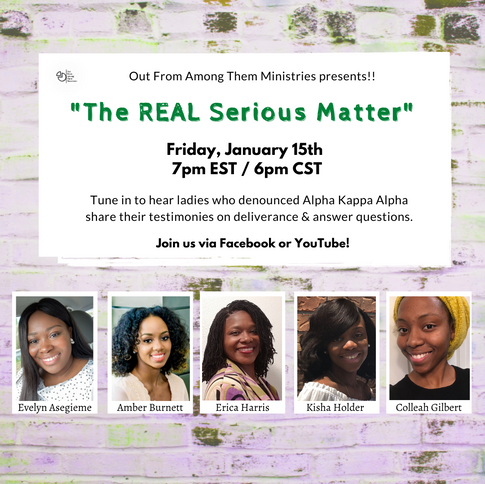 Let's get to "The REAL Serious Matter"!