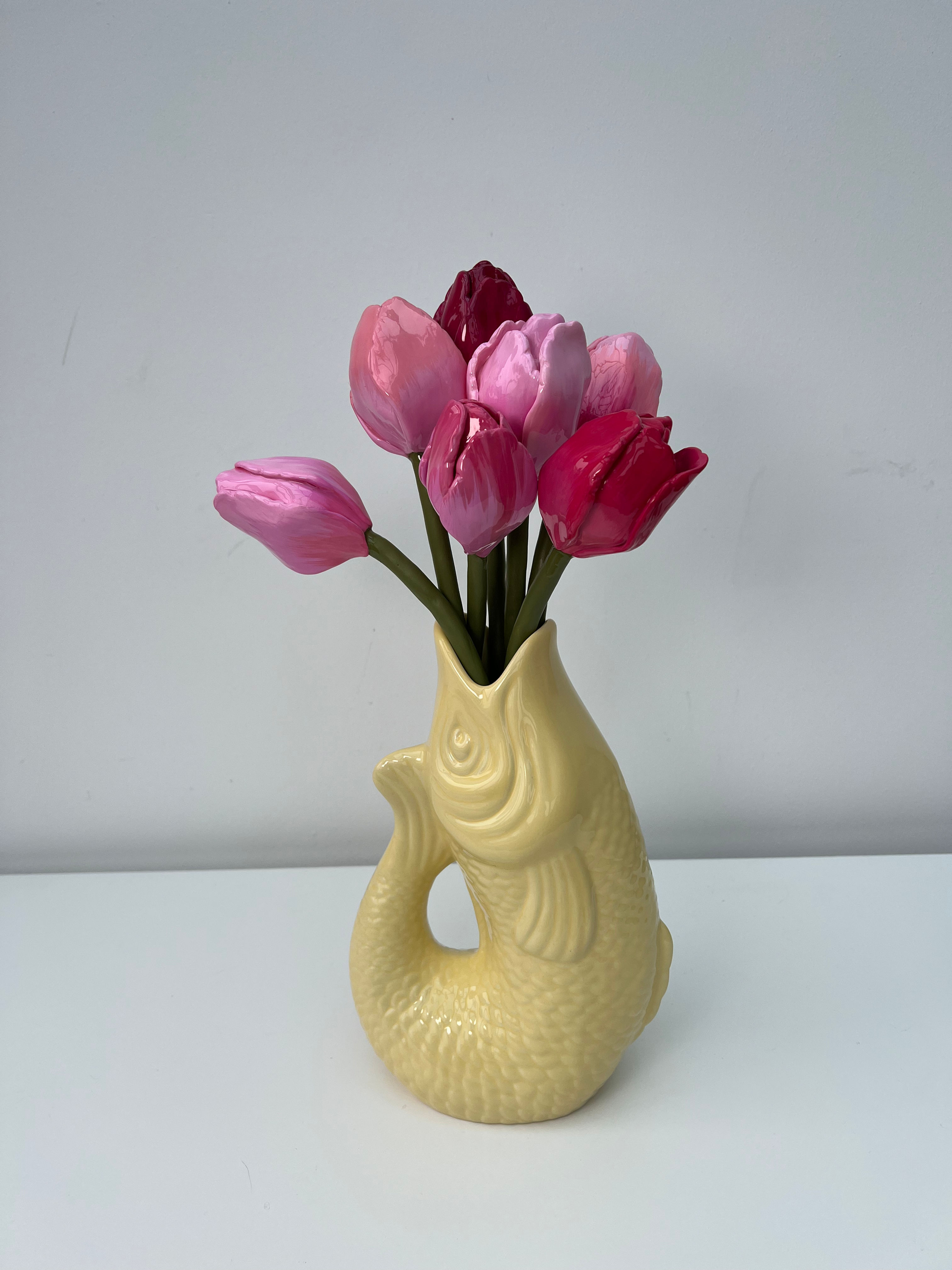 Strawberry Milk tulip bunch