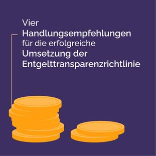 Vier Handlungsempfehlungen für die erfolgreiche Umsetzung der Entgelttransparenzrichtlinie