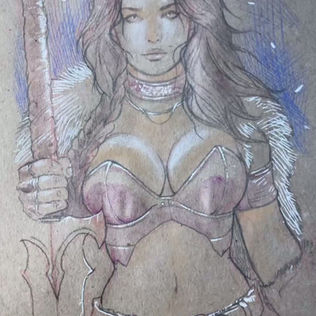 Warrior Girl Sketch