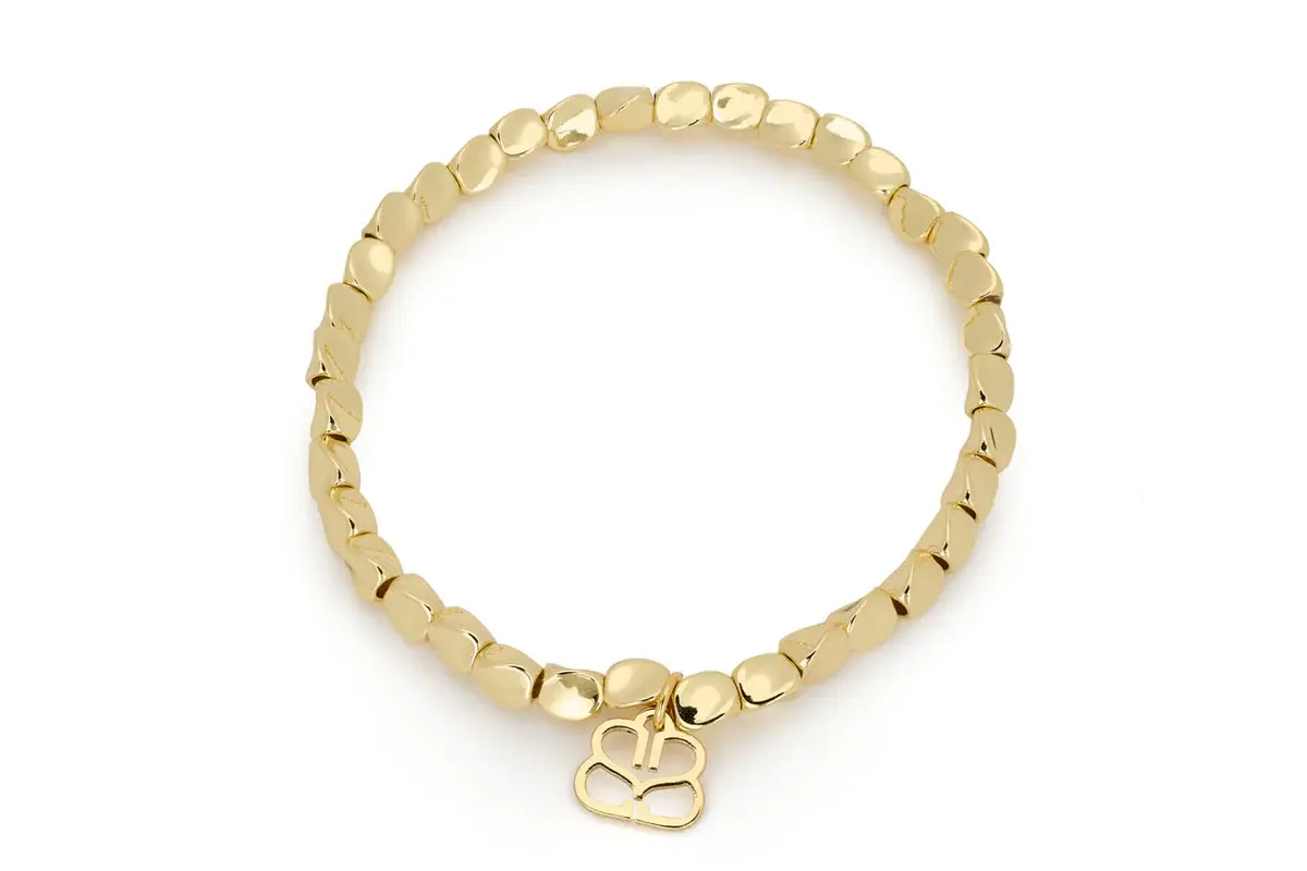 Gold Fern Stretch Bracelet