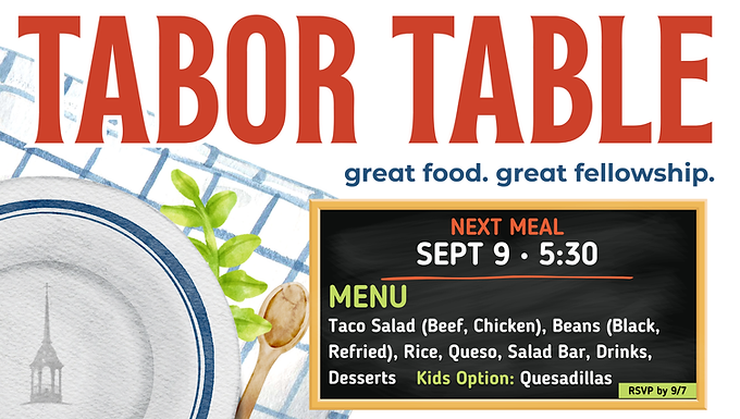 Tabor Table Fellowship Meal
