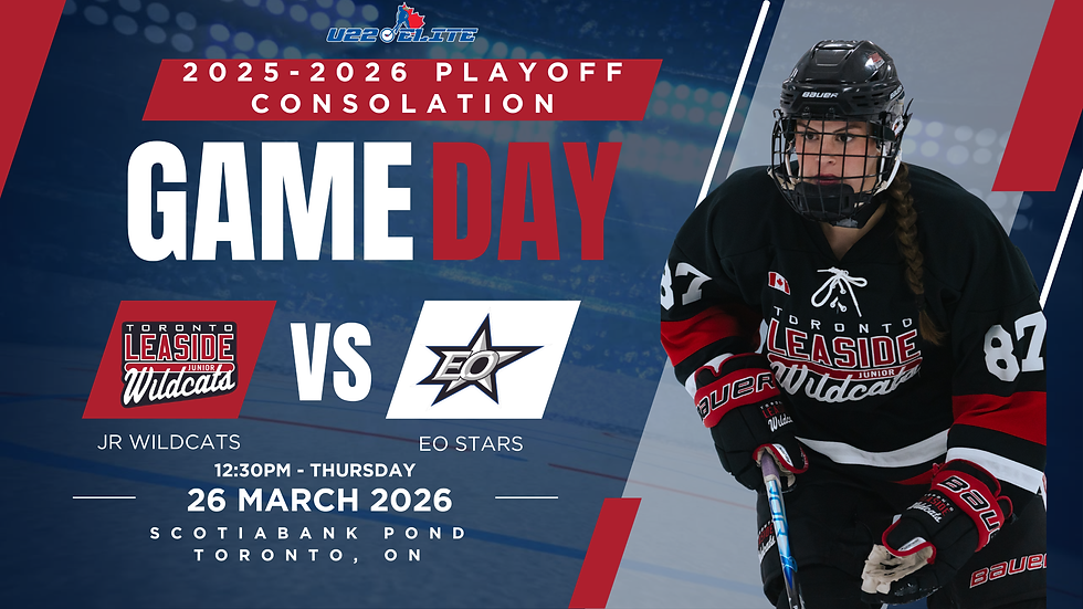 Consolation Playoff GM1 vs East Ottawa Stars