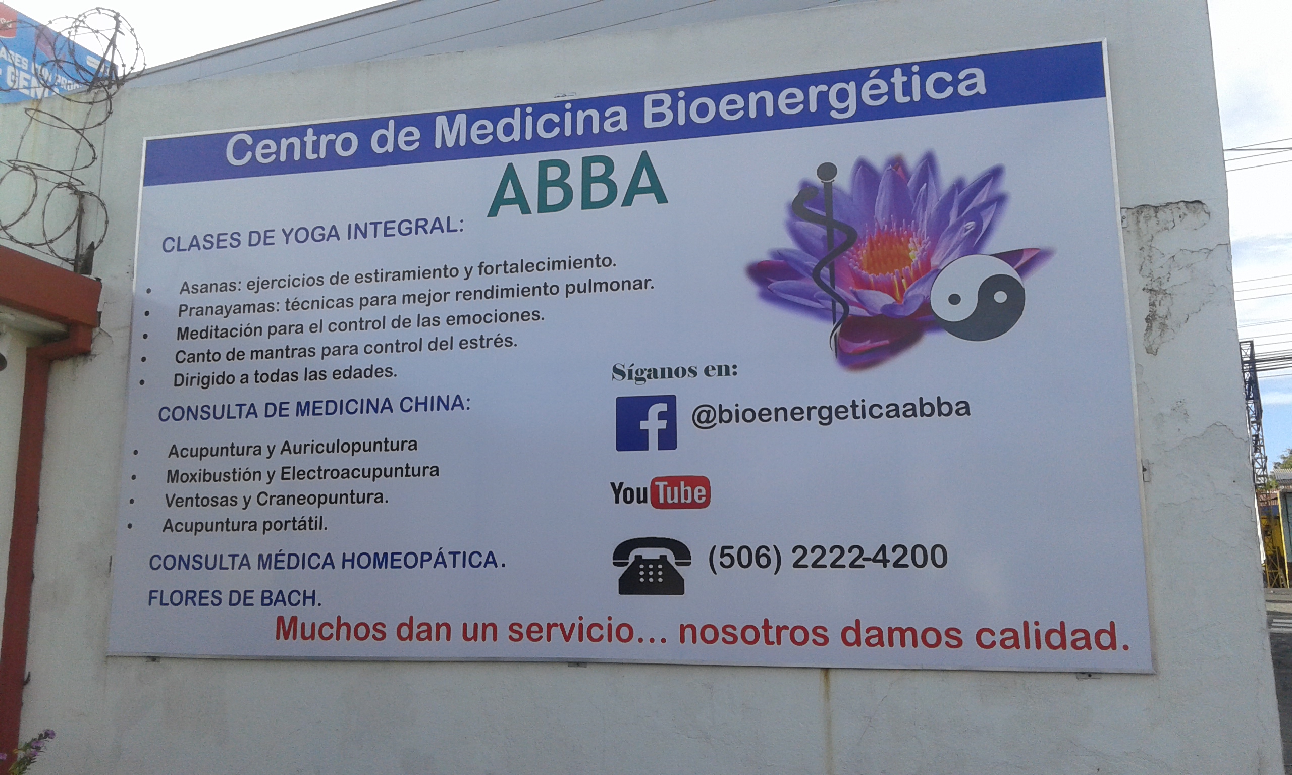 Rótulo de Servicios.