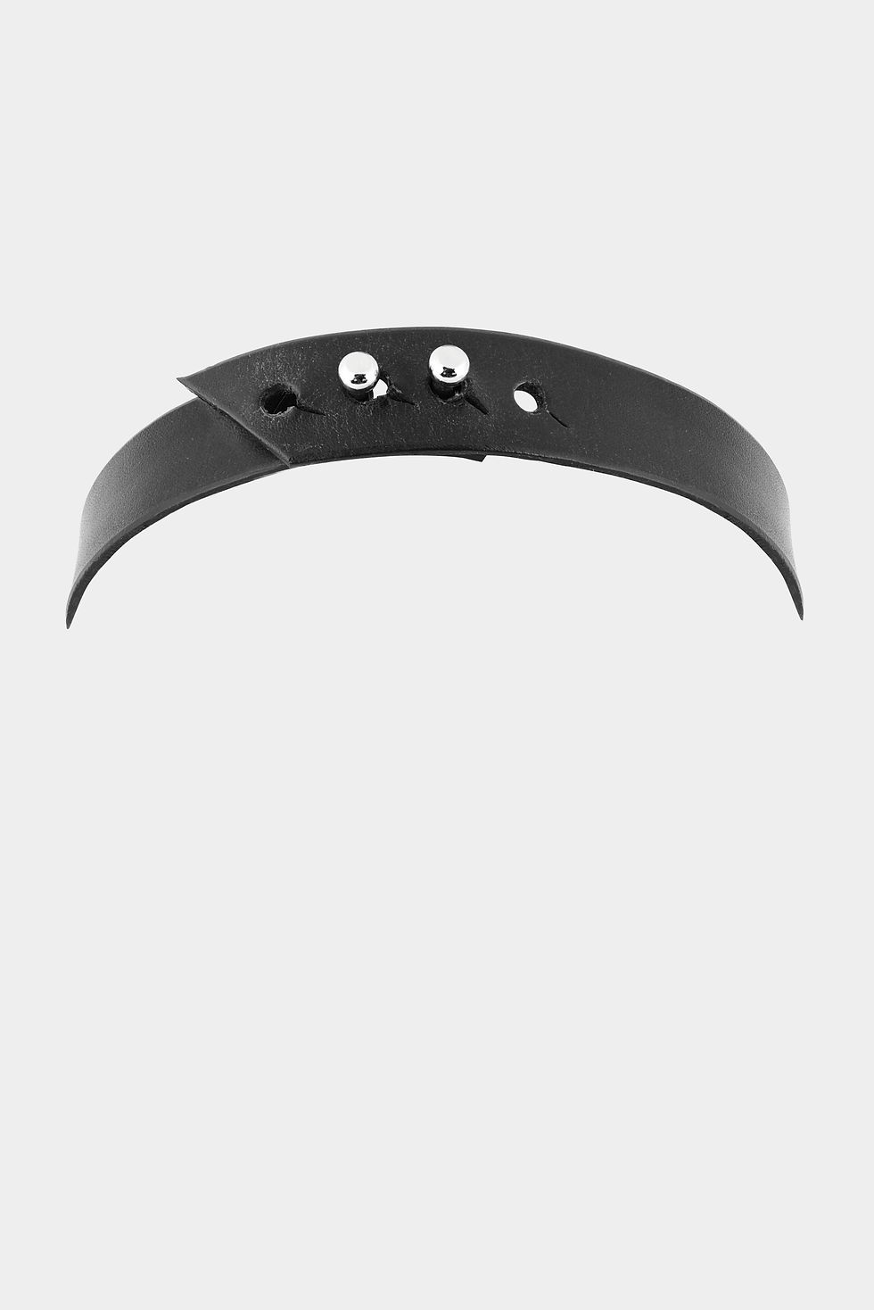 Lavallière en Cuir Noir