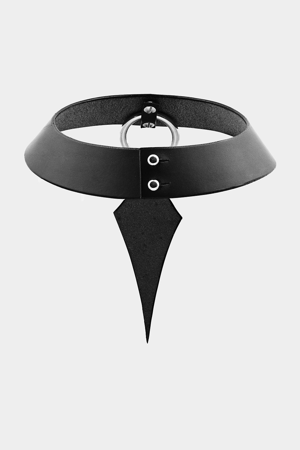 Collier Pendentif en Cuir Noir Unisexe
