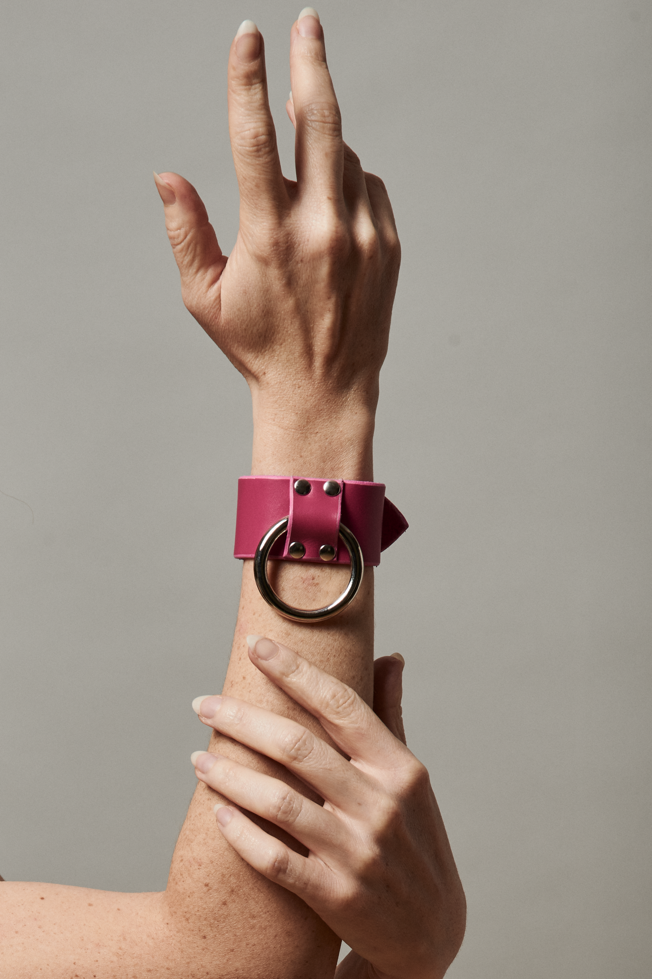 Bracelet en Cuir Rose