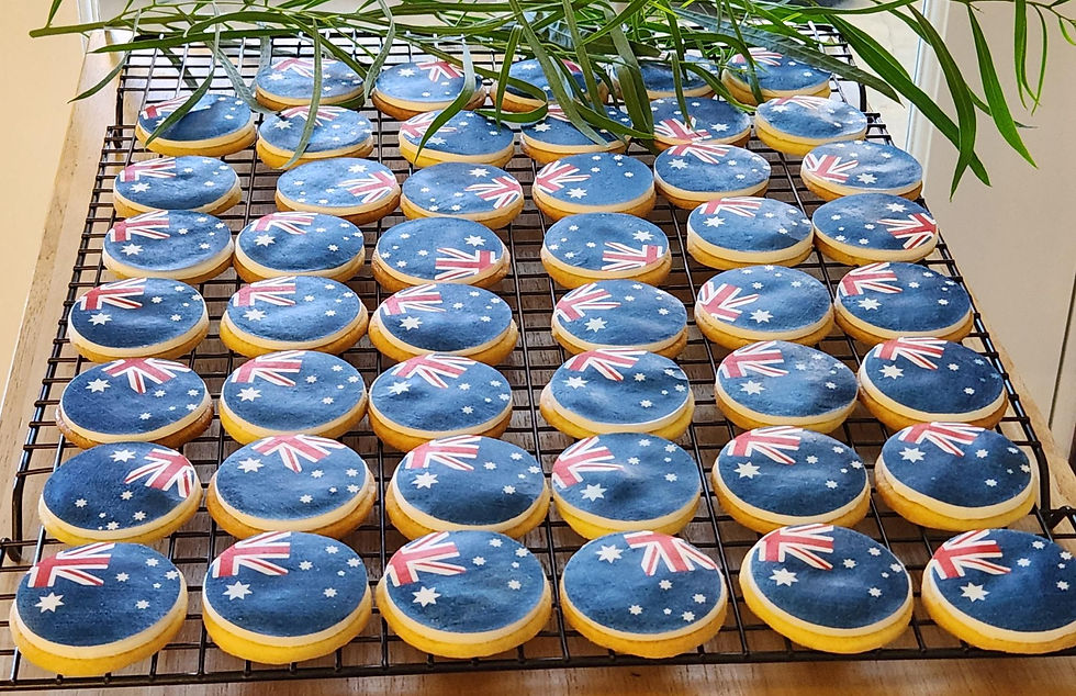 Thumbnail: Shortbread Cookies with Printed Wafer Paper Toppers