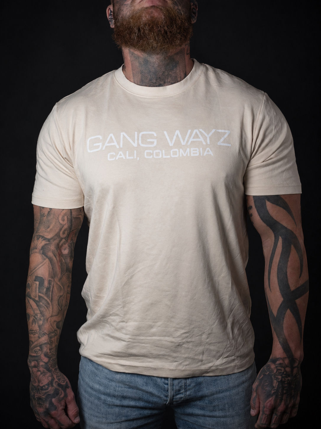 GANG WAYZ – EL DIABLO Oversize Tee Beige