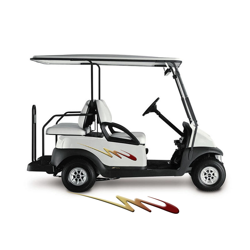 Thumbnail: Golf Cart Decals Side Graphics 1 pair 2 color