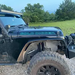 Matte black with Teal outline
