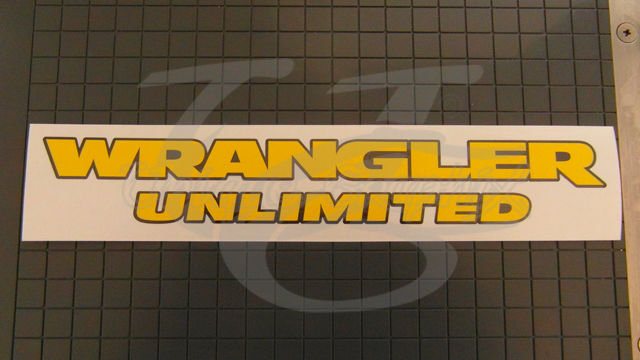 Thumbnail: Wrangler unlimited fender decal