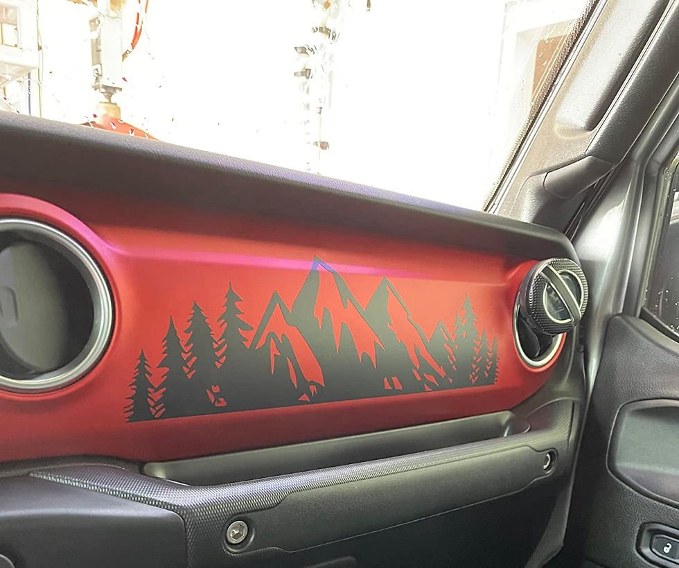 Thumbnail: Dash Decal Mountain Scene fits any JL JT Gladiator or Wrangler Mo