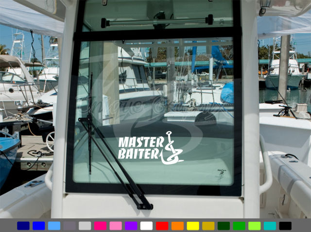 Thumbnail: Master Baiter Funny Fishing Decal Car Truck Boat Window Sticker