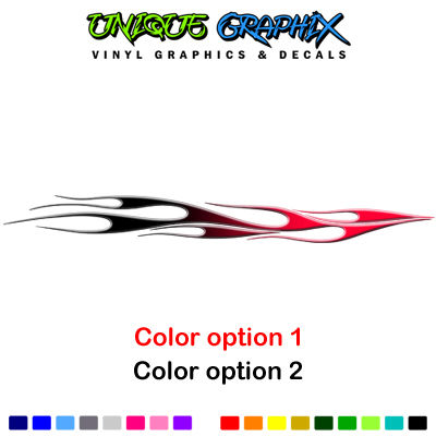 Thumbnail: Golf Cart Decals Side Graphics 1 pair 2 color Flames UGX1230
