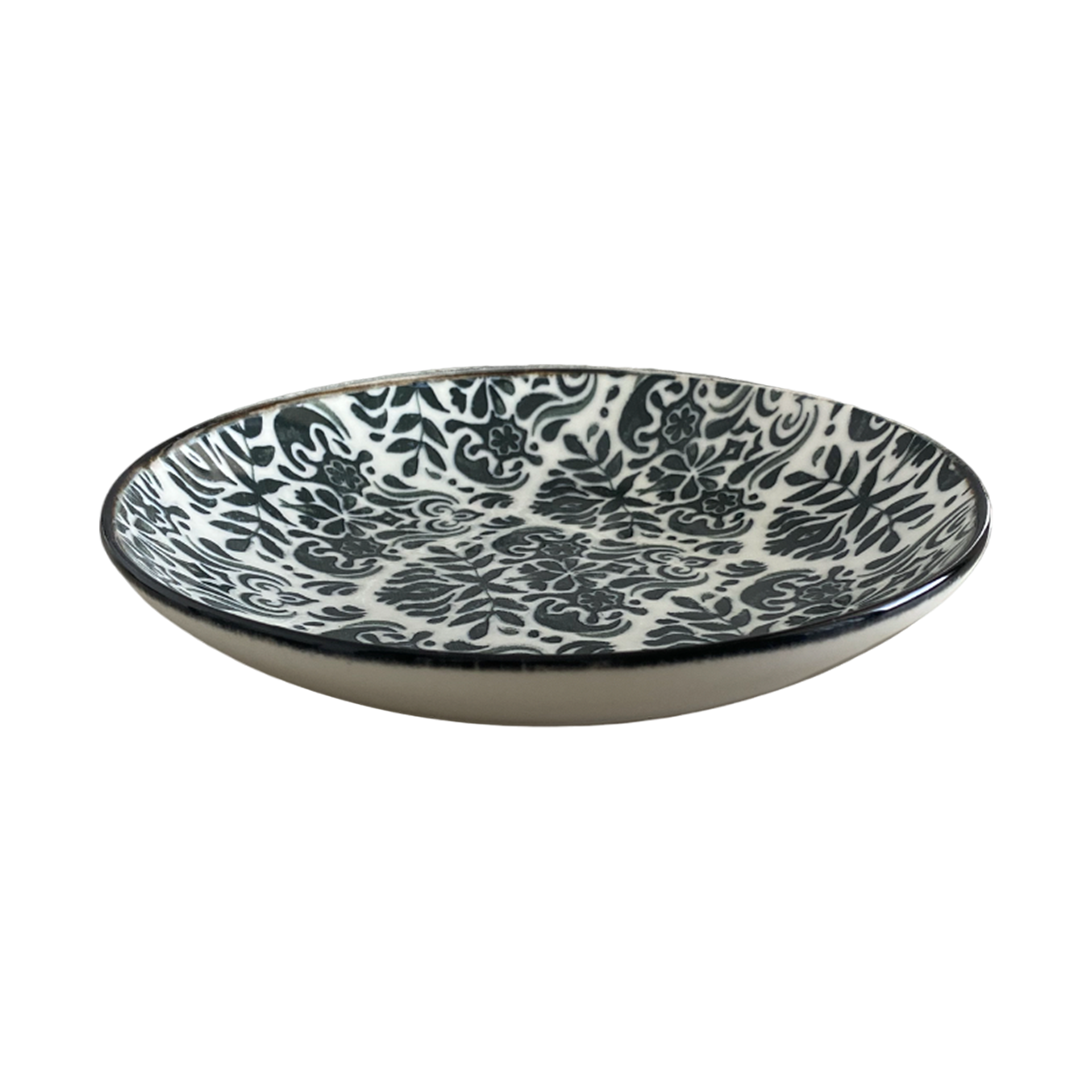 TOLEDO BLACK TUVAL DEEP PLATE