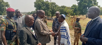 South Sudan's Vice President, Taban Deng Gai paid historic visit to ONMI's Mission headquarters.