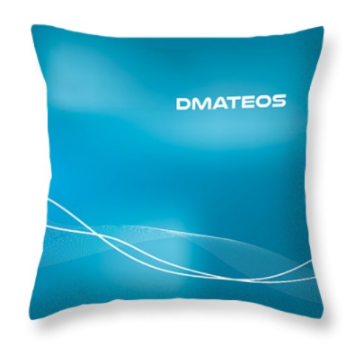 "Rain" throw pillow