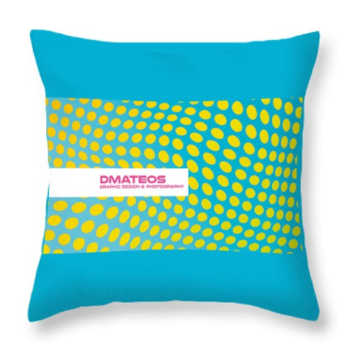 "DMateos" throw pillow