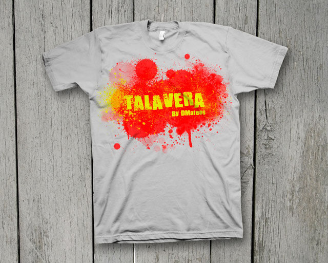 Talavera And Spain Tshirt Design.